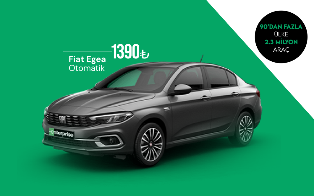 Enterprise’da Fiat EGEA otomatik 1.390 TL’den kiralama!